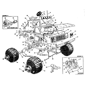 Part Location Diagram of 14.9083 Power Wheels Barke switch